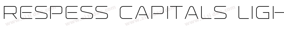 Respess Capitals Light字体转换